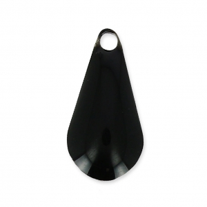 Drop pendant epoxy enameled 12 mm Black x10
