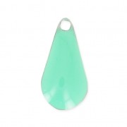 Drop pendant epoxy enameled 12 mm Mint x10|raw }}