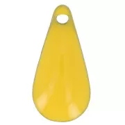 Drop pendant epoxy enameled 12 mm Yellow x10