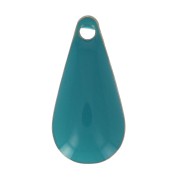 Drop pendant epoxy enameled 12 mm Green Turquoise x10|raw }}