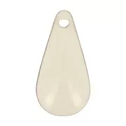Drop pendant epoxy enameled 12 mm Cream x10