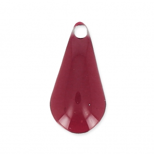 Drop pendant epoxy enameled 12 mm burgundy x10