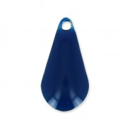 Drop pendant epoxy enameled 12 mm Night blue x10