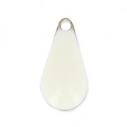 Drop pendant epoxy enameled 12 mm White x10|raw }}