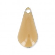 Drop pendant epoxy enameled 12 mm Beige x10|raw }}