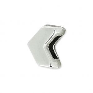 Arrow  Slider for 3mm lace Antique Silver Plating x1
