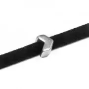 Arrow  Slider for 3mm lace Antique Silver Plating x1