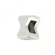 Knot Slider for 3mm lace Antique Silver Plating x1