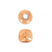 Metal stopper bead 5 mm with 2 mm hole rose gold tone x1|raw }}