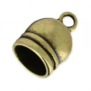 Terminator for crochet spirale oder 8mm cord bronze