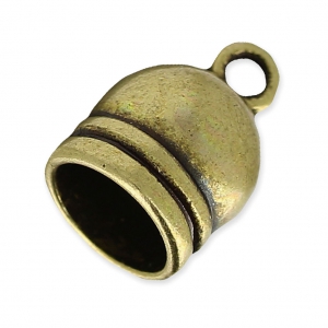 Terminator for crochet spirale oder 8mm cord bronze