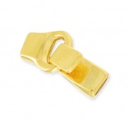Hook and eye clasp for 5mm bands fine Gold plated x1|raw }}