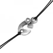 Hook and eye clasp 26x13 mm fine Gold plated x1