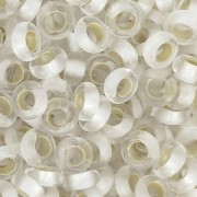 Toho seed beads Demi Round 8/0 TO8RDR0021F - PF Crystal Silver Lined Fr x5g|raw }}