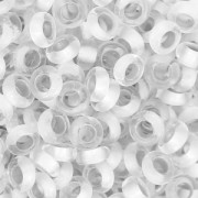 Toho seed beads Demi Round 8/0 TO8RDR0001F - Crystal Frosted x5g|raw }}