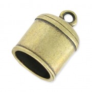 Terminator for crochet spirale oder 10mm cord bronzetone|raw }}