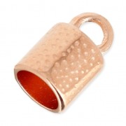 Terminator for crochet spirale oder 8.5mm cord rose gold tone |raw }}