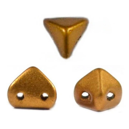Glass beads Super-Khéops® par Puca® 6 mm Golden Mat x10g