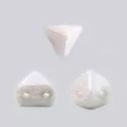 Glass beads Super-Khéops® par Puca® 6 mm Chalkwhite Ceramic Look x10g