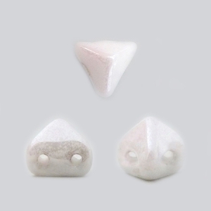 Glass beads Super-Khéops® par Puca® 6 mm Chalkwhite Ceramic Look x10g