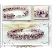 Glass beads Super-Khéops® par Puca® 6mm Op Mix Rose/Gold Cera Look x10g