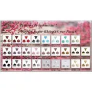 Glass beads Super-Khéops® par Puca® 6mm Op Mix Rose/Gold Cera Look x10g