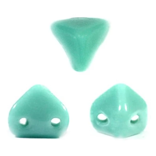 Glass beads Super-Khéops® par Puca® 6 mm Green Turquoise x10g