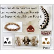 Glass beads Super-Khéops® par Puca® 6 mm Red Metallic Mat x10g
