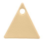 Metal triangle flat medals 9 mm gold tone  x8|raw }}