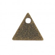 Metal triangle raw medals 8 mm bronze tone x8|raw }}