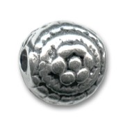 Metal bead 12mm Silver-colored x1|raw }}