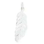 Sterling Silver 925 charm leaf shape 25 mm x1