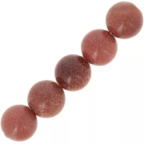 Beads Gold Stone 6 mm x15