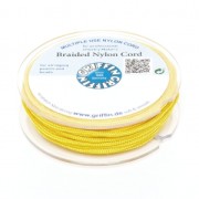 1.5mm Griffin European Braided Nylon Thread - Yellow x20m