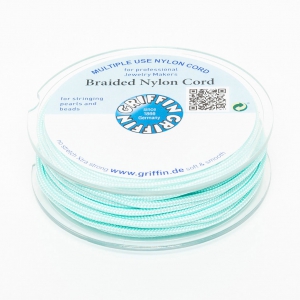 Jade thread / European braided nylon thread Griffin 1.5 mm - Turquoise x20m