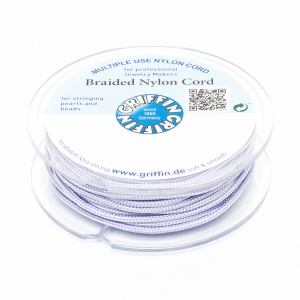 1.5mm Griffin European Braided Nylon Thread - Lilac x20m