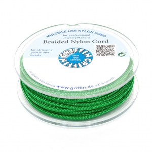 1.5mm Griffin European Braided Nylon Thread - Green x20m