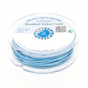 1.5mm Griffin European Braided Nylon Thread - Blue x20m
