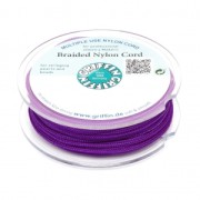 1.5mm Griffin European Braided Nylon Thread - Amethyst x20m