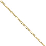 Sterling Silver 925 Cable chain chain 1.4 mm fine fine Gold plated x 50cm