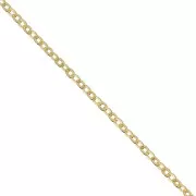 Sterling Silver 925 Cable chain chain 1.4 mm fine fine Gold plated x 50cm