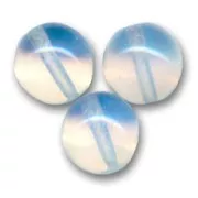 Round beads 10mm White Opal x10