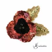 Embroidery thread for Lunéville embroidery Black (100) x100m