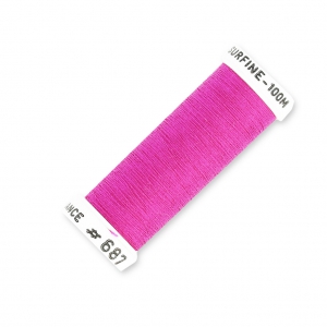 Embroidery thread for Lunéville embroidery Fuchsia (687) x100m