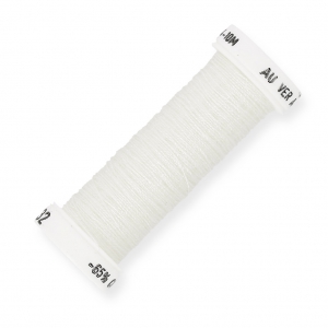 Metalized thread for Luneville embroidery Sextant braided 4 white (032) x10m