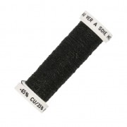 Metalized thread for Luneville embroidery Sextant braided 4 black (005) x10m|raw }}
