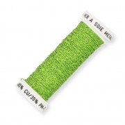 Metalized thread for Luneville embroidery Sextant braided 4 light Green (025) x10m