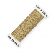 Metalized thread for Luneville embroidery Sextant braided 4 Gold (002) x10m|raw }}