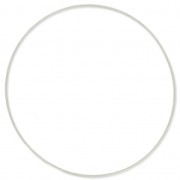 Element for beadweaving round 60 mm Rhodium tone|raw }}