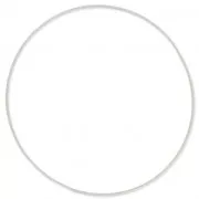 Element for beadweaving round 60 mm Rhodium tone